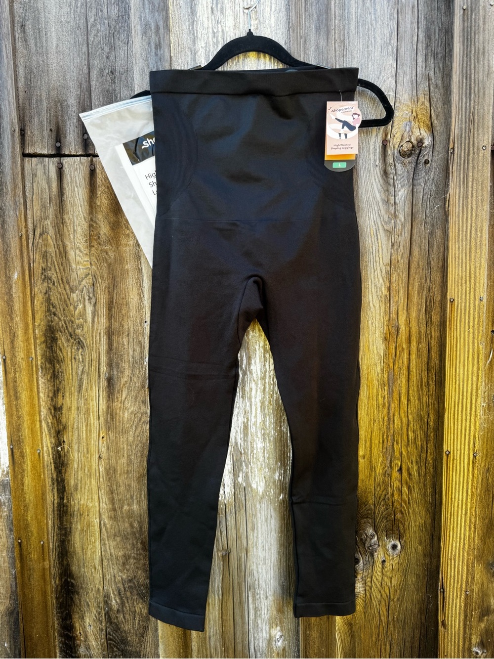 NWT Shapermint Black High-Rise Sculpting Leggings